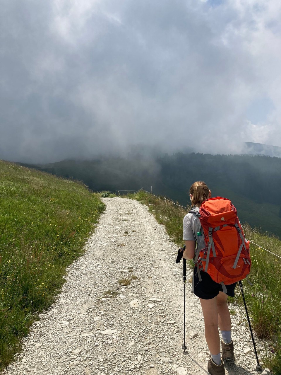 Ort bestimmen … -  - Dann Fahrweg in den Wolken 