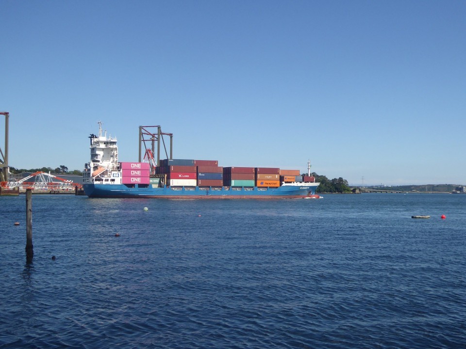 Ireland - Monkstown - More ships coming from Cork City which is further up the river.