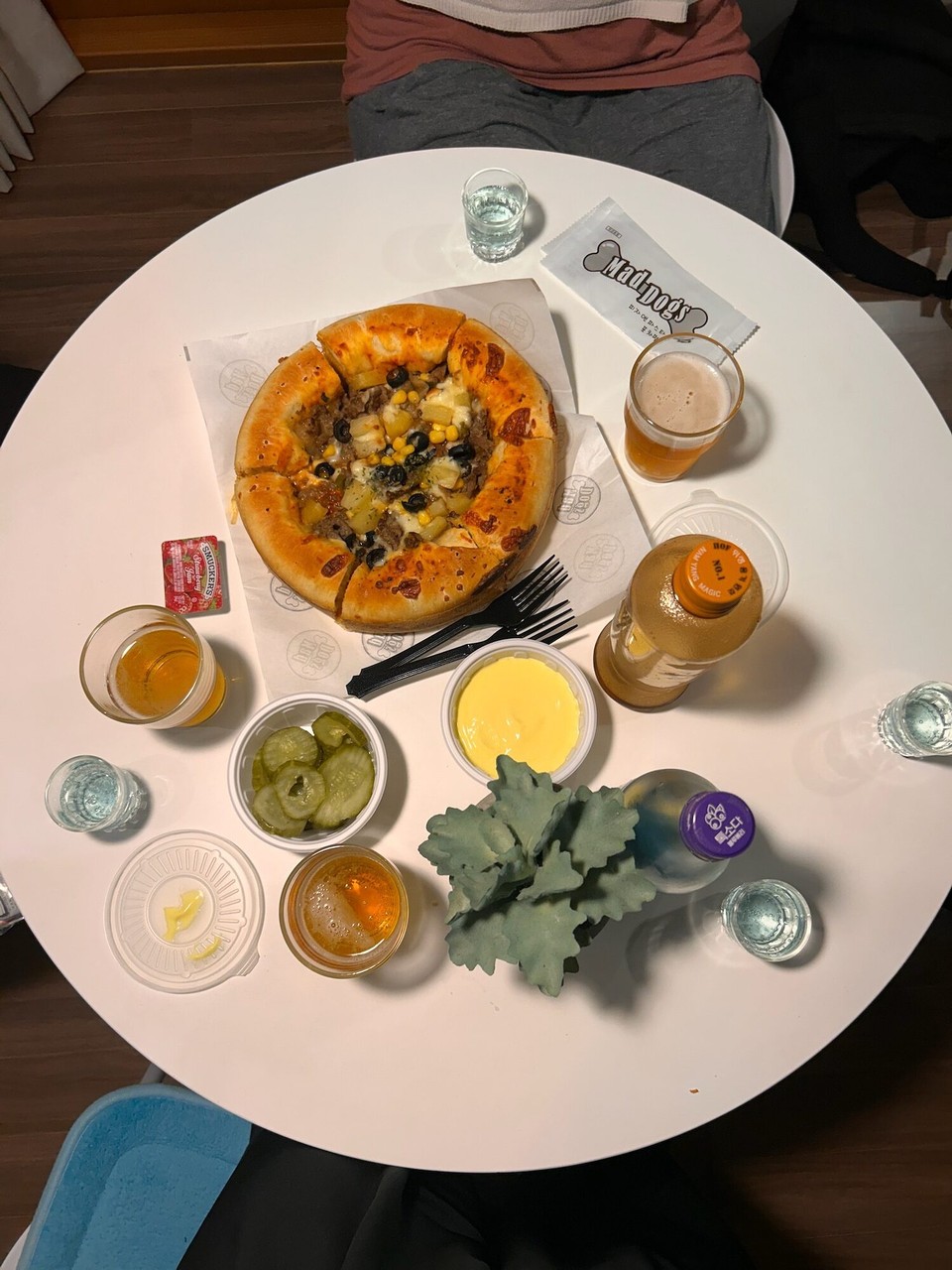 대한민국 - 부산광역시 - So isst mer koreanischi Pizza richtig