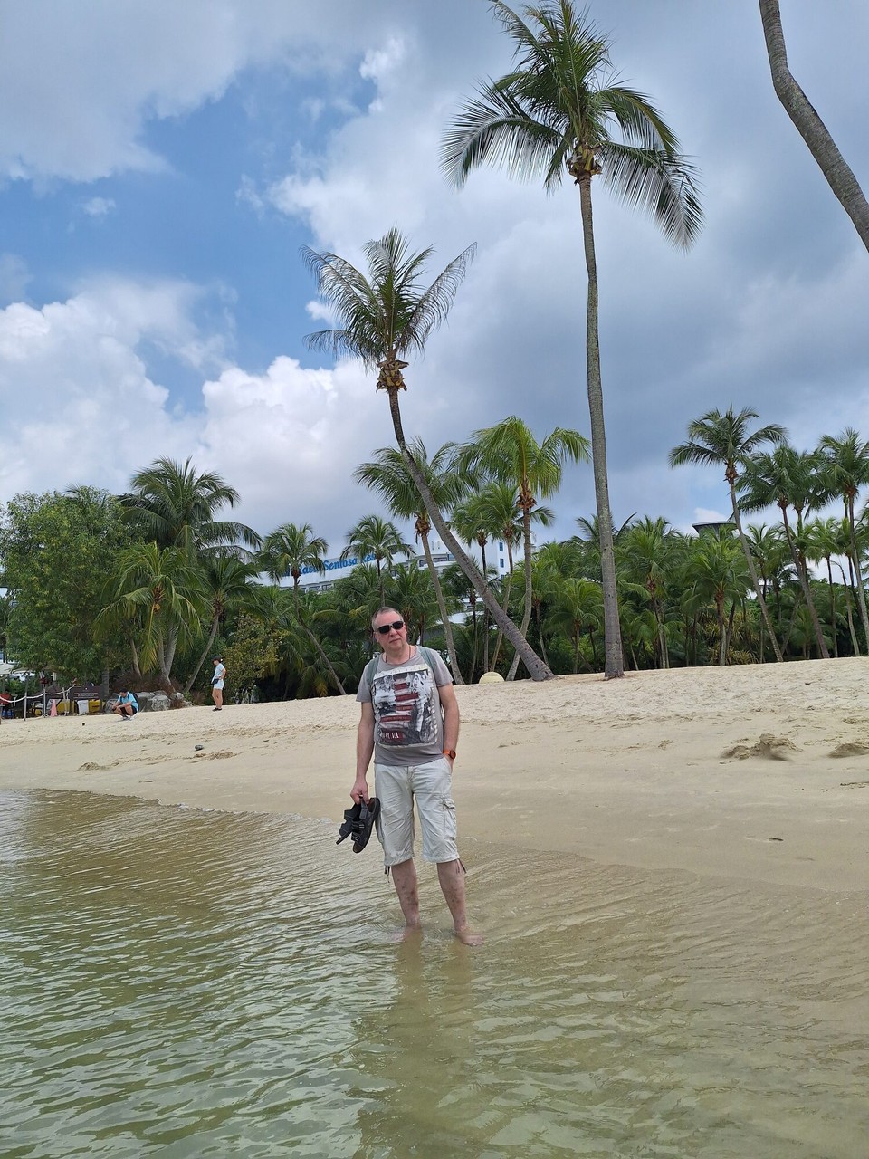 Singapur - Sentosa - Füße baden geht auch 