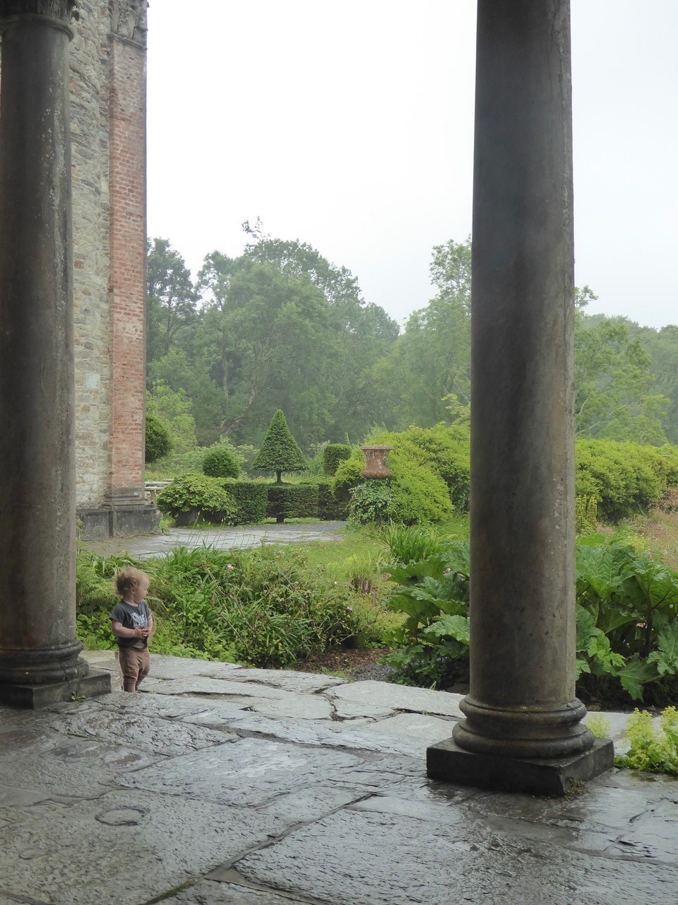 Ireland - Bantry - Visiting children, including this little one, Colin, didn’t mind the weather.