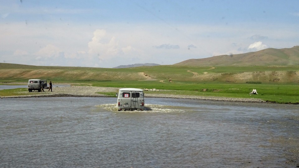 Mongolia - Kharkhorin - River crossings