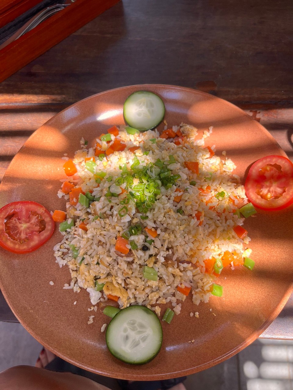 Vietnam - Bo Trach - Another day, another egg fried rice for breakfast. Walked to this cafe for breakfast and then had to go to the pharmacy to get some cream and antibiotics for a bite on my ankle. Went back to the hostel and got changed and went to the gym 