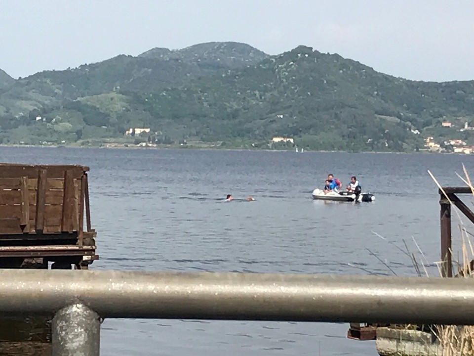 Italien - Torre del Lago Puccini - Rettungshunde bei ihrer Prüfung