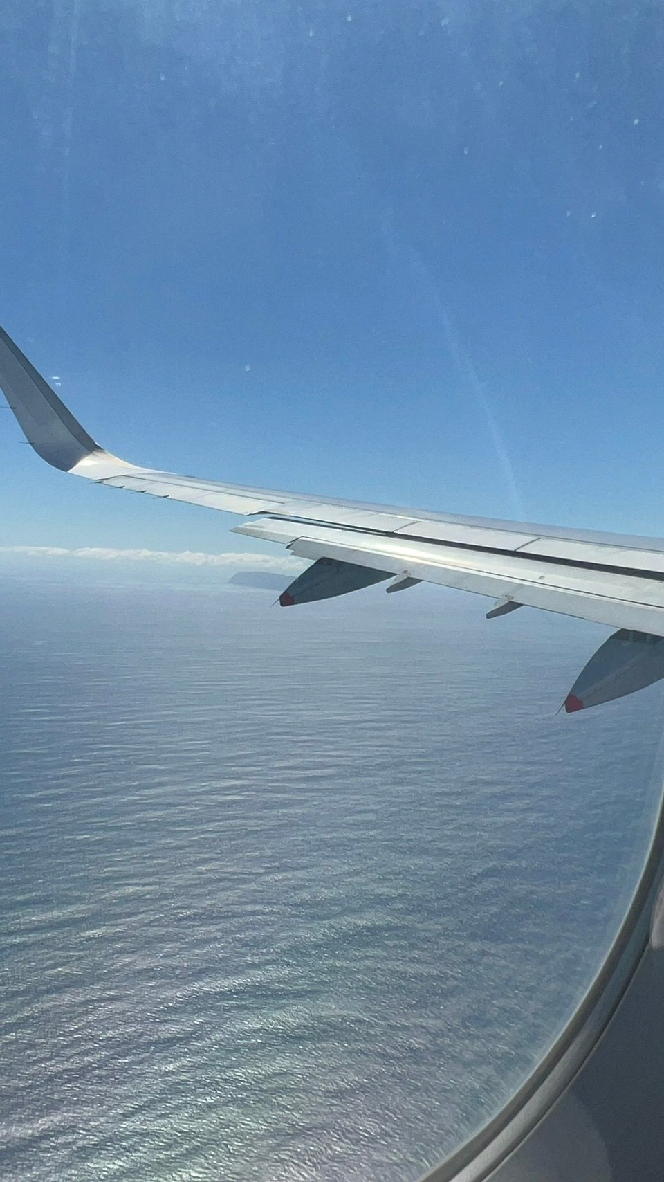 Portugal - Funchal - Vor der Landung in Funchal Vorbeiflug an Porto Santo