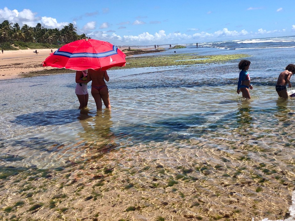 Brasilien - Lauro de Freitas - Flamengostrand bei Ebbe