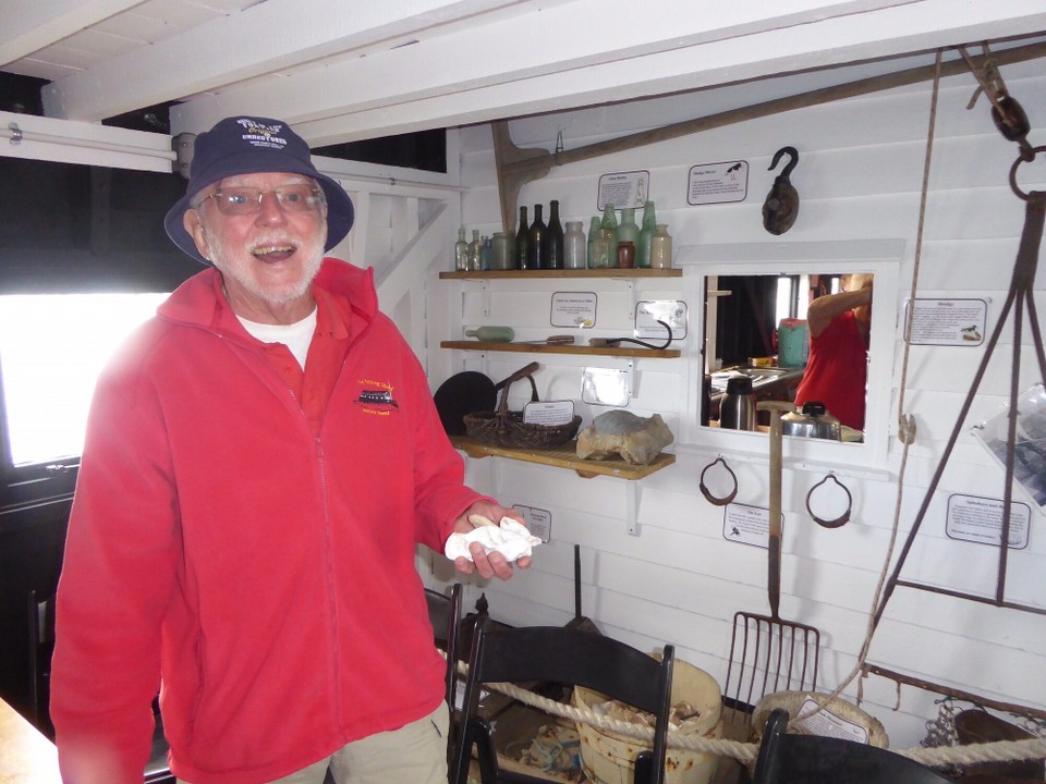 United Kingdom - Colchester - Alan gave a very informative - and very quiet - talk about the history of oyster fishing in the area.