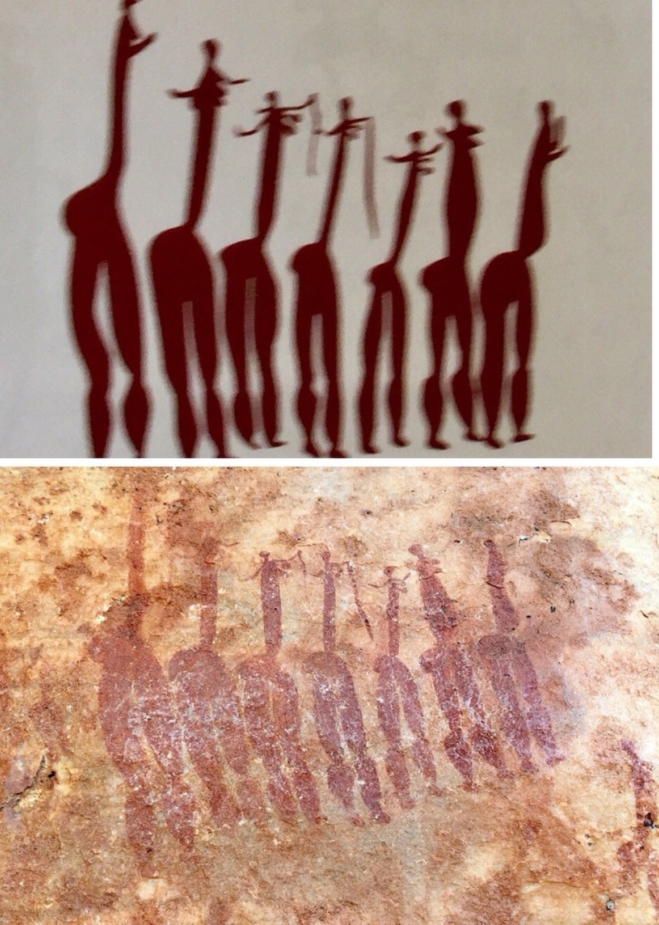 Südafrika - Clanwilliam - Fundstelle 6 7 tanzende Frauen
Und zahlreiche andere Zeichnungen