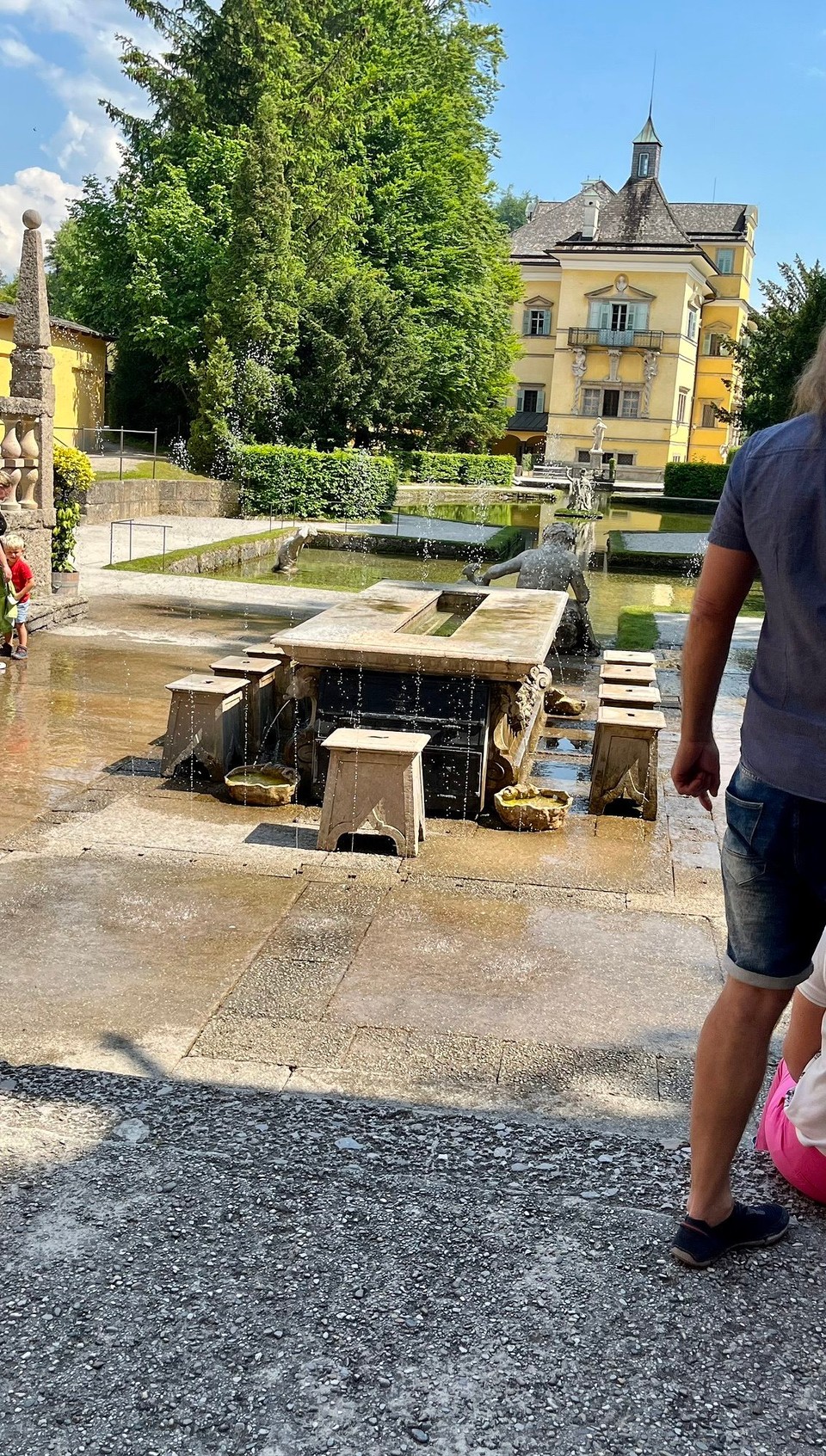 Österreich - Salzburg - Wasserspiele Hellbronn Schlosspark 