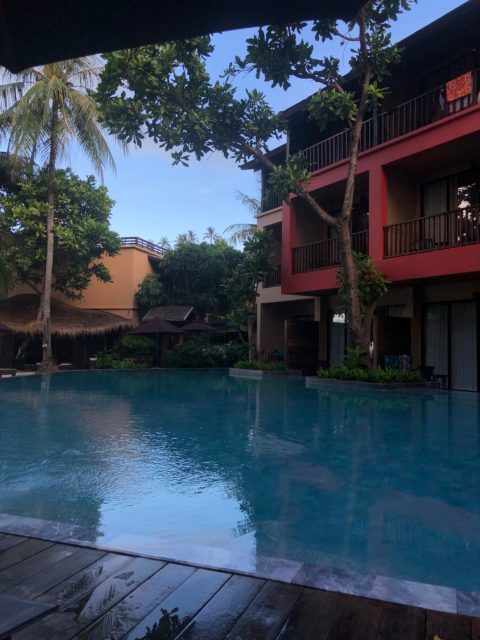 Thailand - Amphoe Ko Pha-ngan - Pool am Abend