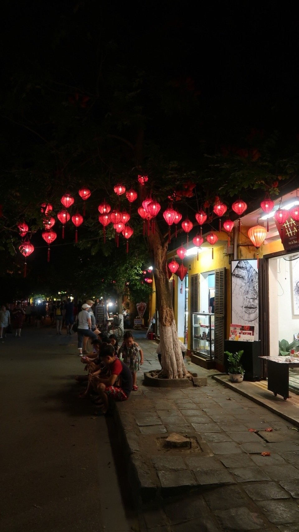 Vietnam - Hội An - Selbst die Bäume werden hier entsprechend beleuchtet...