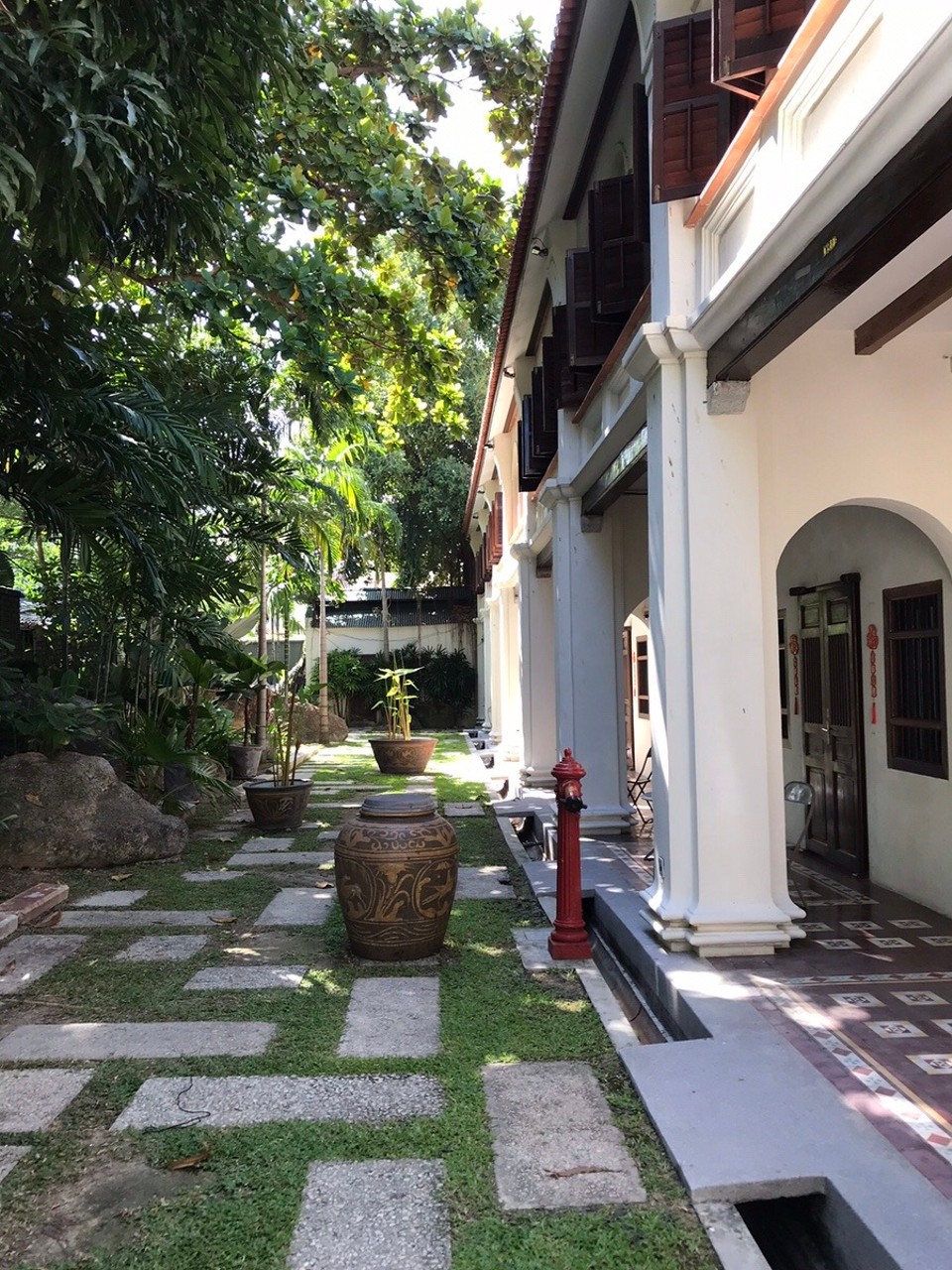 Malaysia - Georgetown - Outside our room at Munthri Grove