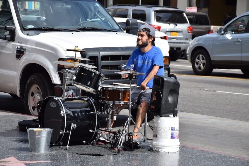 USA - Santa Monica - Straßenmusiker