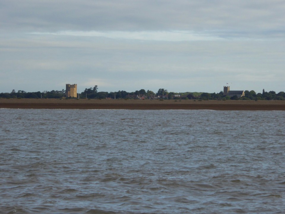 United Kingdom - Southwold - The unique polygonal tower of the 12th century Orford Castle stands beside the village and port developed by Henry II. The medieval Church of St Bartholomew was the location of the first performances of four works by Benjamin Britten.