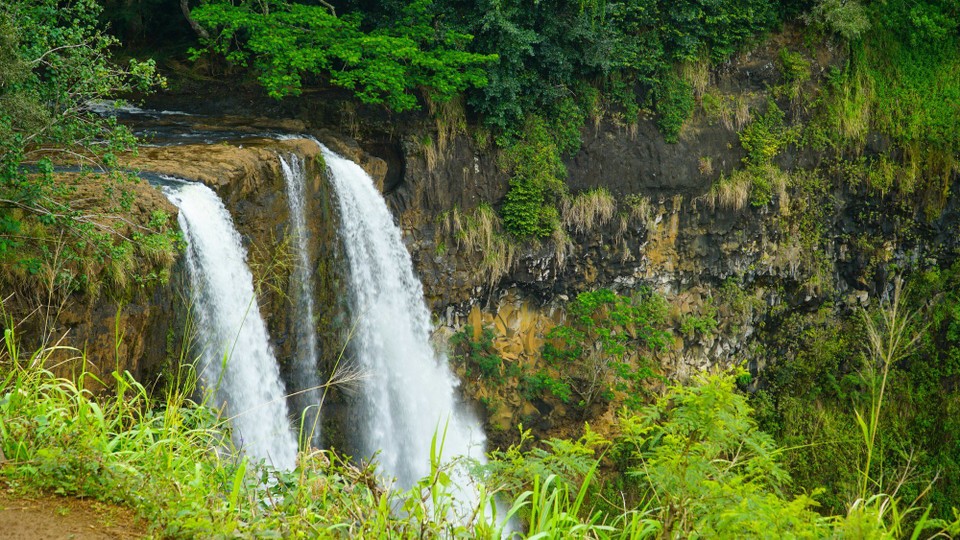 USA - Līhuʻe - Danach losgefahren um Wasserfälle anzusehen.
