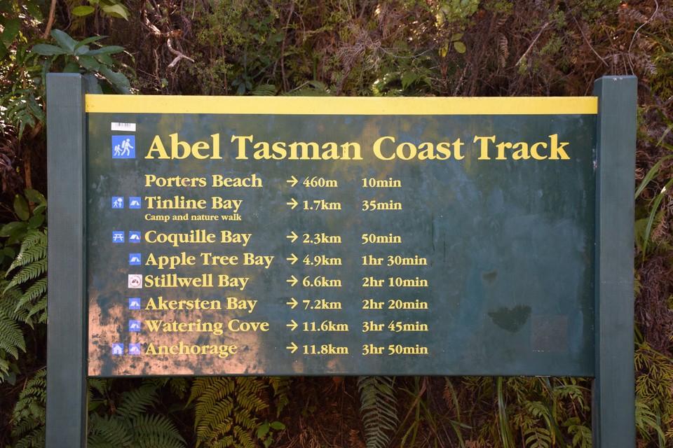 Neuseeland - Abel-Tasman-Nationalpark - 11,8 km nach Anchorage und dann die gleiche Strecke wieder zurück... Ob das nicht ein bisschen zu weit für uns ist?