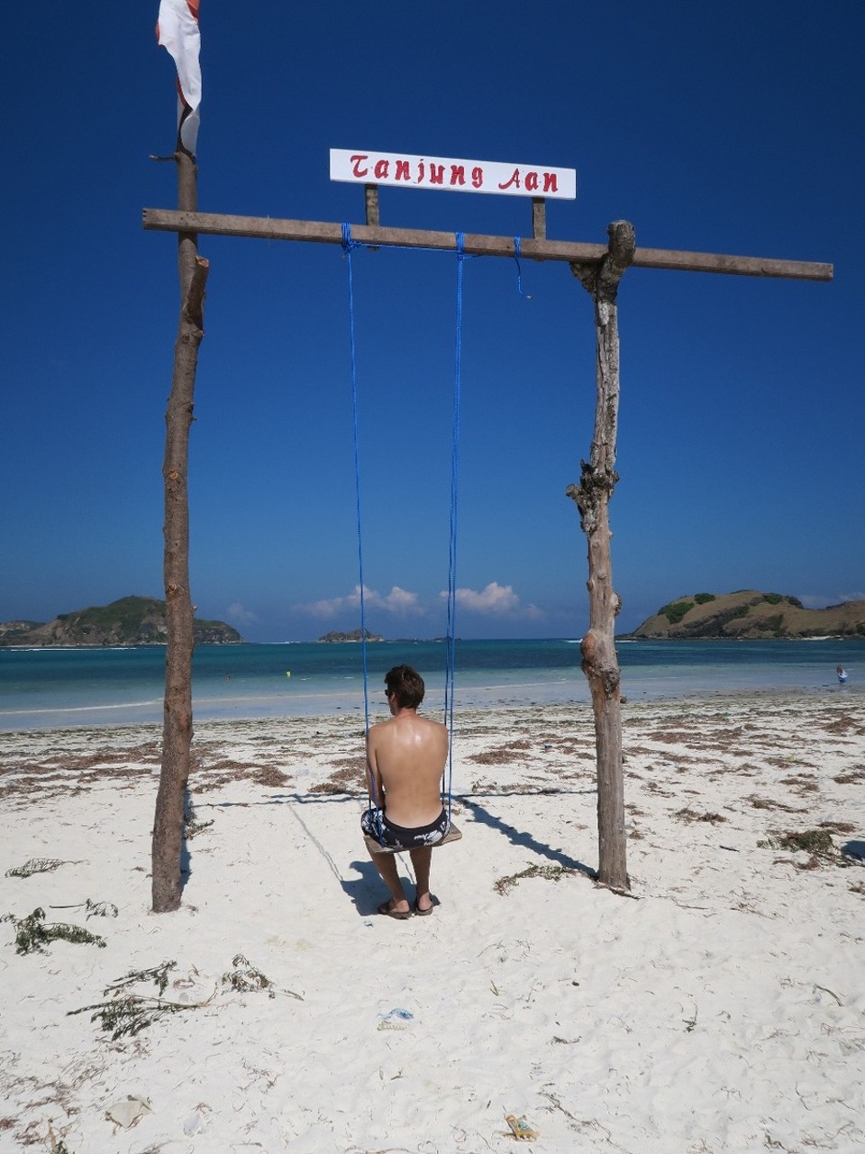 Indonesia - Koeta - Tanjung aan beach et son sable super blanc