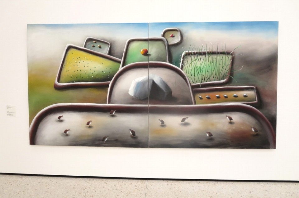 Deutschland - Frankfurt - Andreas Schulze, Untitled, Picture with Quails 1983