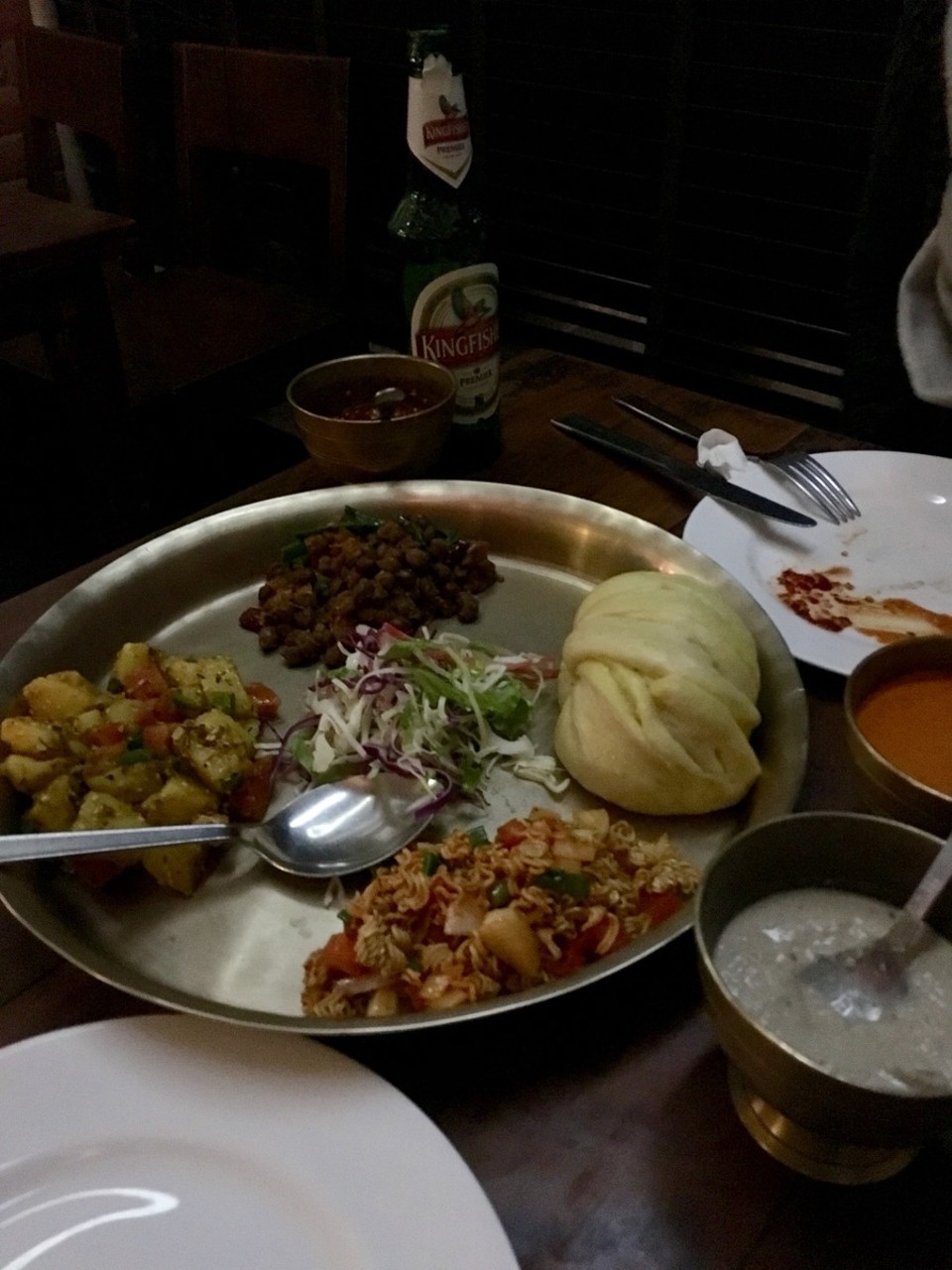 Indien - Neu-Delhi - Restaurant Yeti in Hauz Khas, very yummy but super spicy food from Tibet.