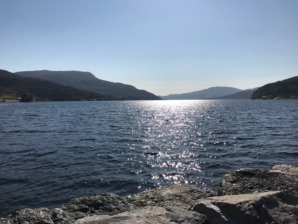 Norwegen - Tysse - Blick von unserem 'Schlafzimmer'