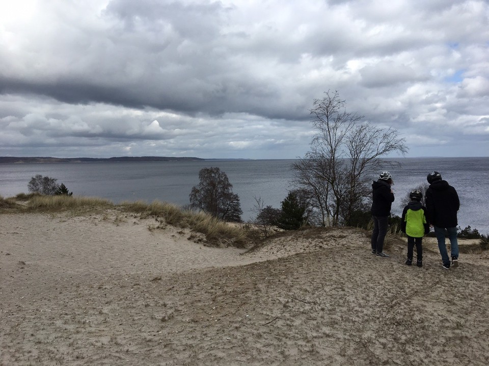  - Dänemark, Fredericia - Hvidbjerg Strand. Die hohe Sanddühne bei uns Ort musste auch noch besichtigt werden.