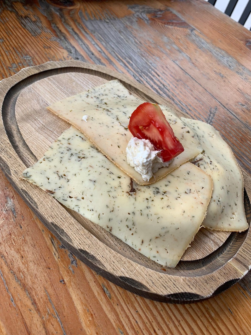 Österreich - Steeg - Käsebrot mit Steinplizkäse. :0)