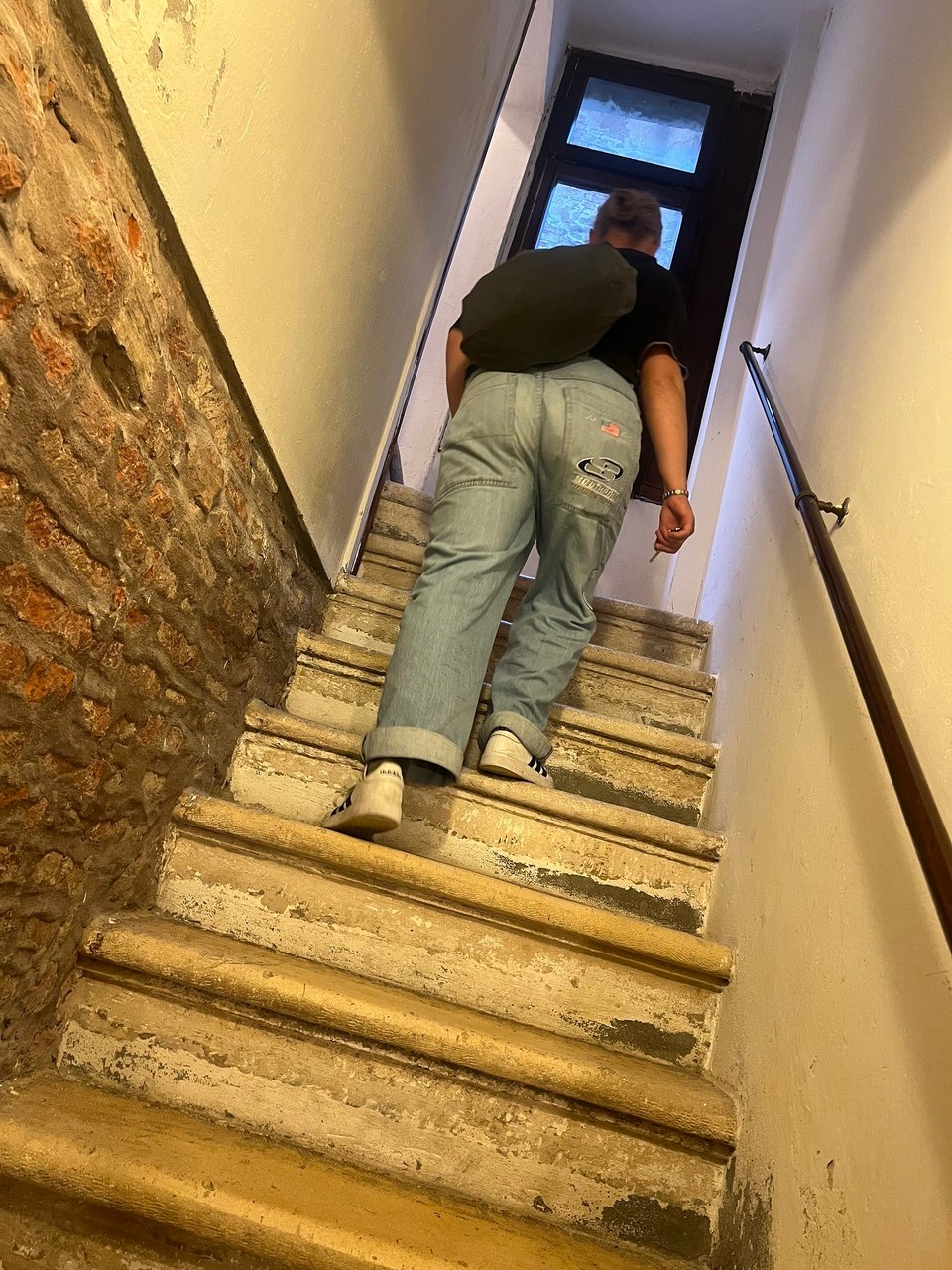 Italien - Venedig - Und das ist erst die erste Treppe. 