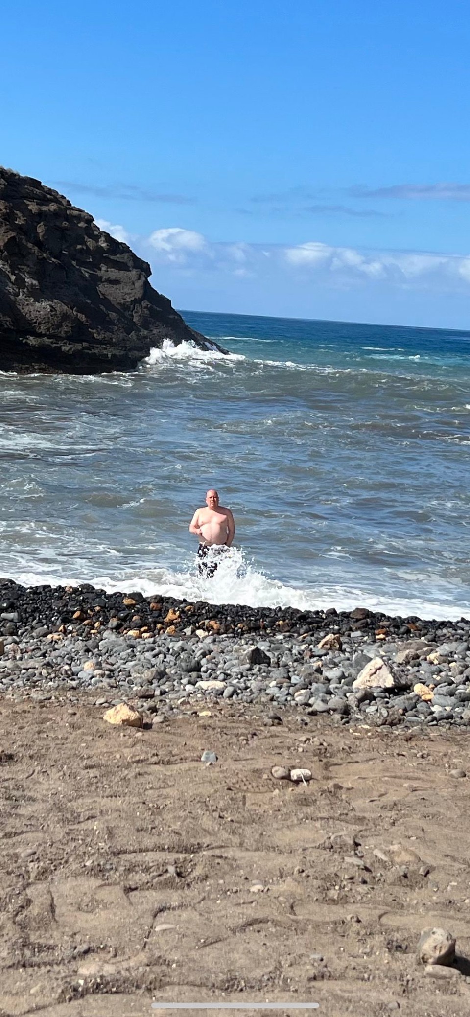 Spanien - Adeje - Weil es dazu gehört, einmal im Atkantik gebadet.