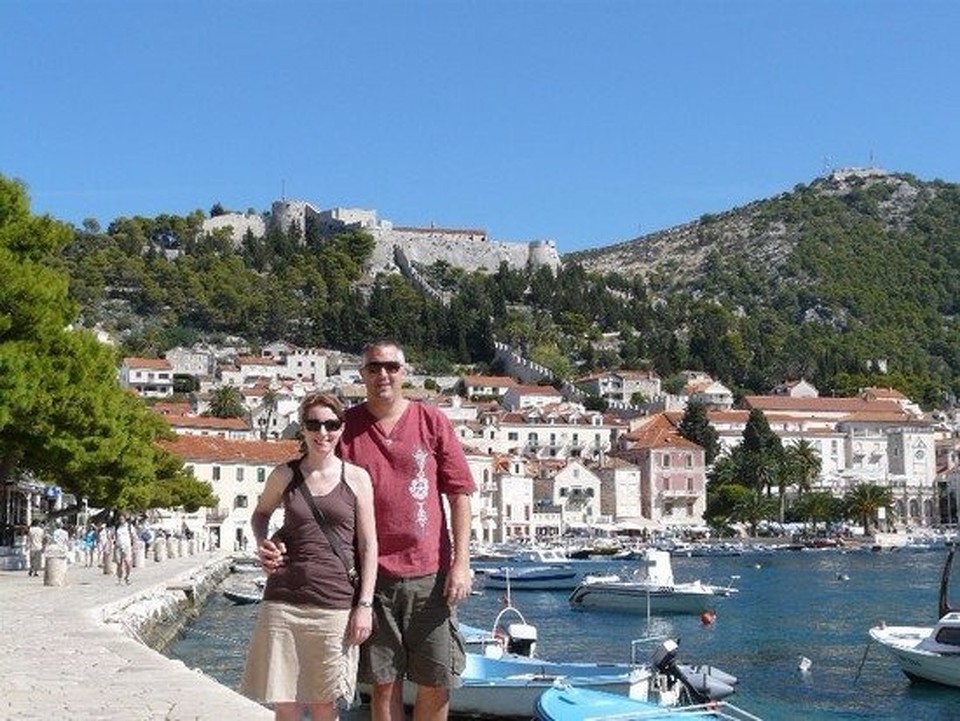 Croatia - Hvar - Us on the outskirts of Hvar 