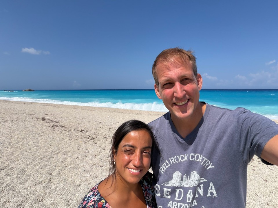 Griechenland - Kalamitsi - So ergab sich aber immerhin mal wieder die Möglichkeit ein Foto zu zweit zu machen.