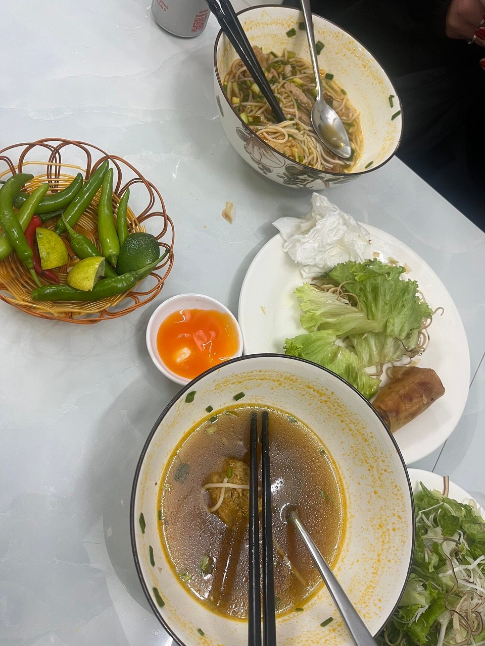 Vietnam - Da Nang - We went and had some cheap Vietnamese food, was too hungry to even take a pic at the beginning. It was beef and noodles :)