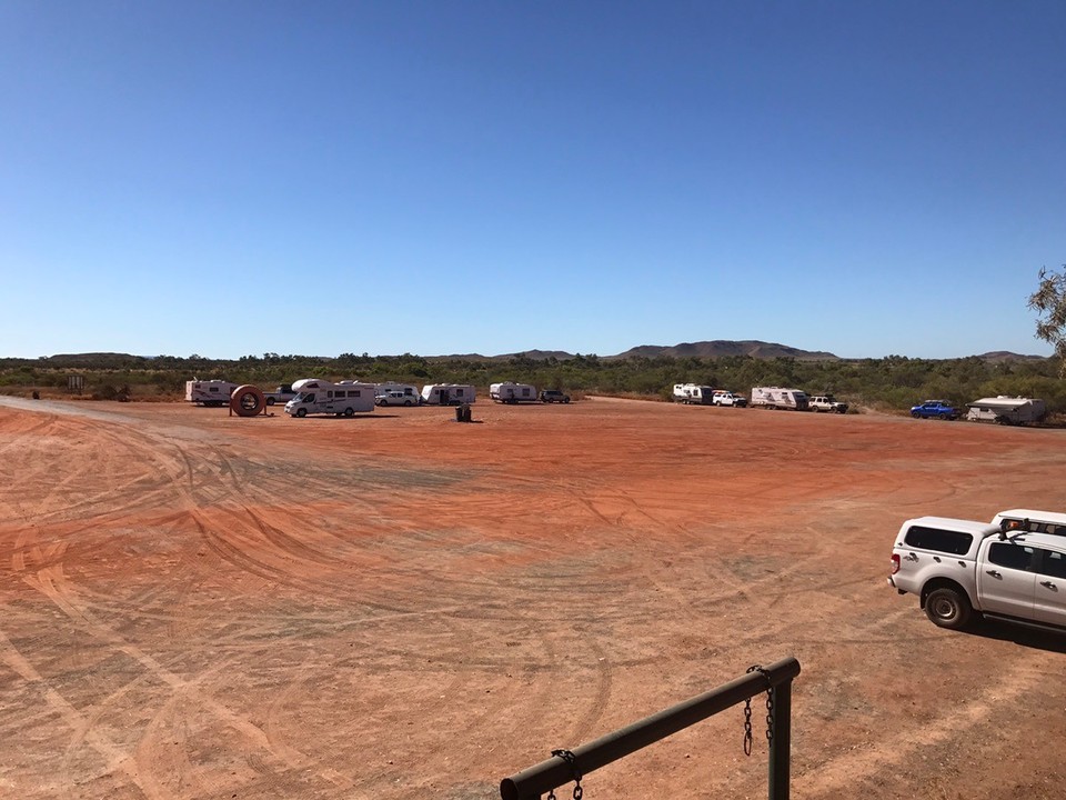 Australia - Whim Creek - Our free camp.. just had to buy dinner at pub !