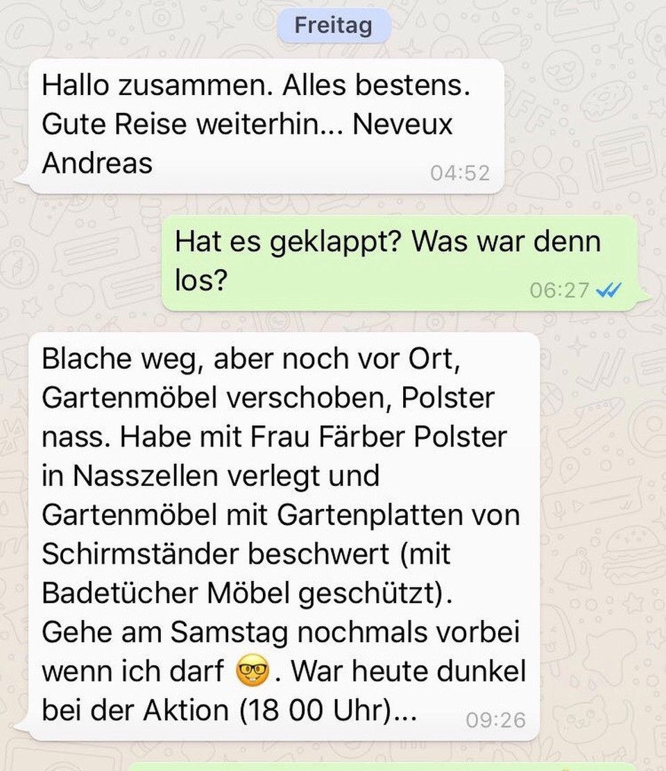 Australien - Melbourne - Entwarnung Sturmschaden in Arbon