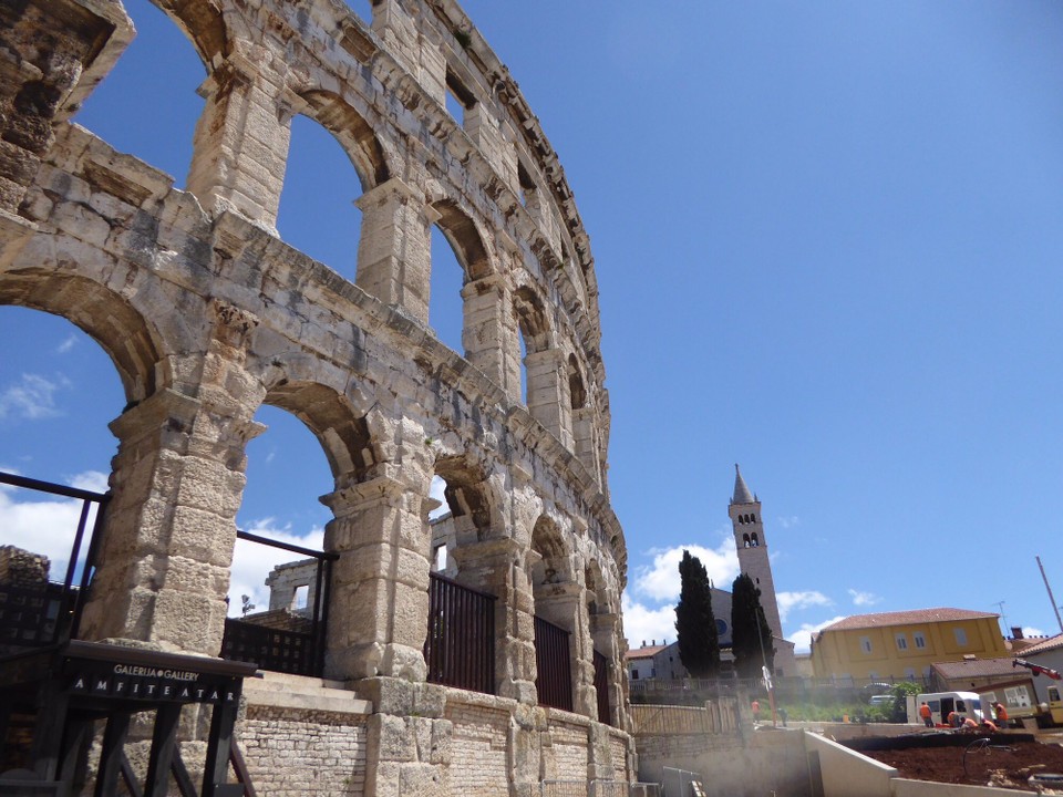 Kroatien - Medulin - Das Amphitheater in Pula