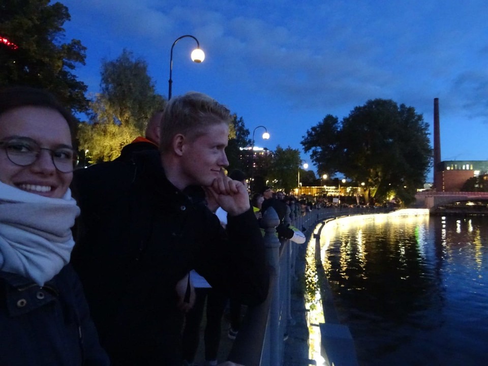 Finnland - Tampere - Denker Pose - muss auch mal sein