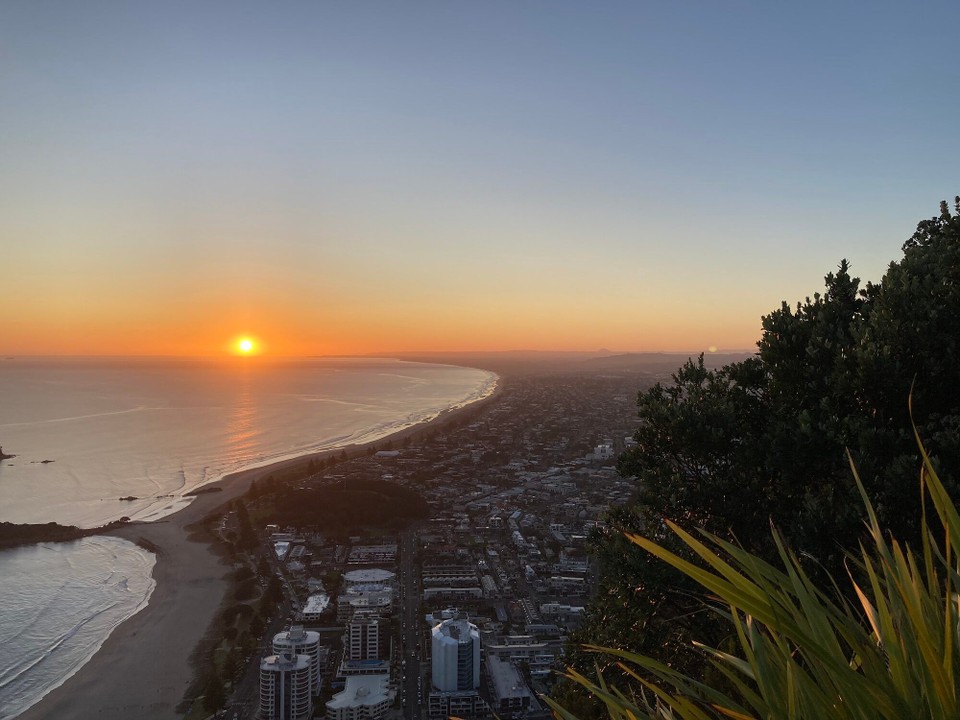 Neuseeland - Mount Maunganui - Der erste Sonnenstrahl des Tages 😎