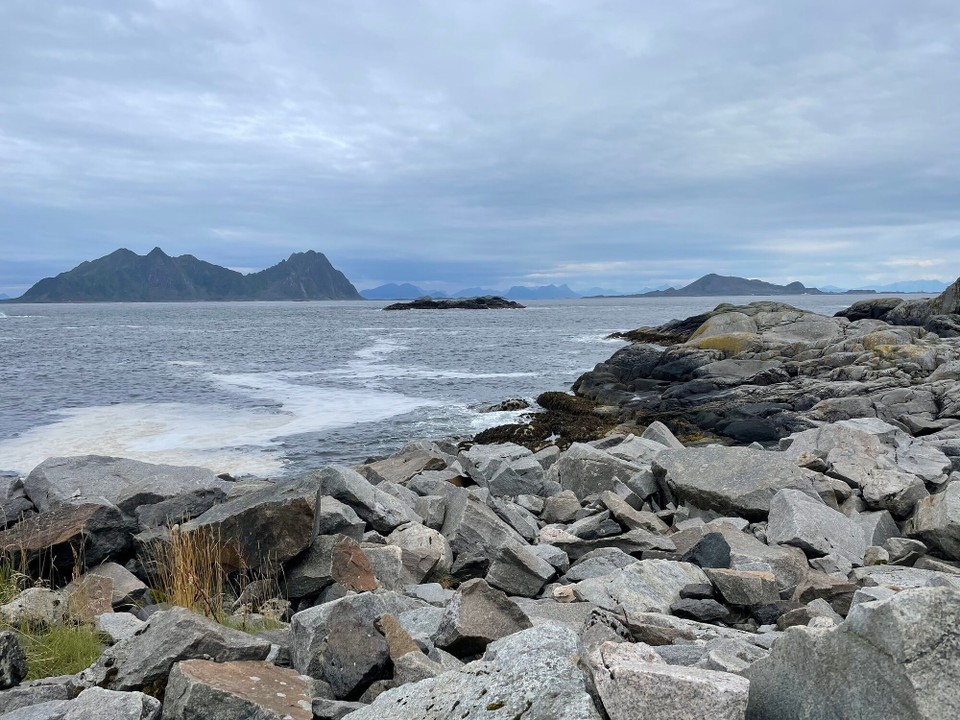 Norwegen - Svolvær - Blick aus der Küche 