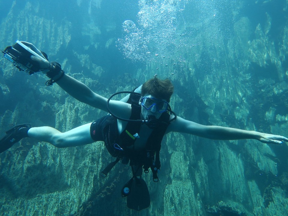 Philippines - Coron - La visi est incroyable sans aucune particule, du coup : pose etoile de mer