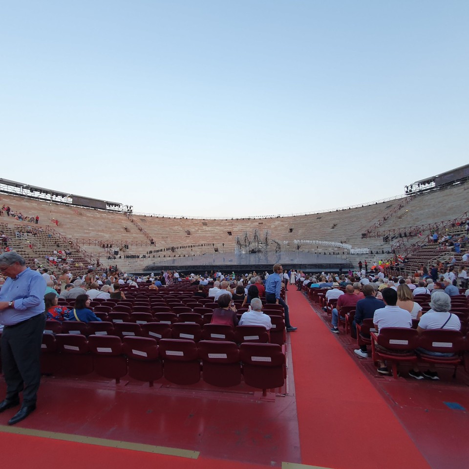 Italien - Verona - Gleich geht's los.