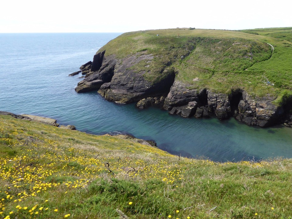 Ireland - Dunmore East - Portally Cove or Port Fhalla, meaning little harbour of the wall, our destination on our walk….