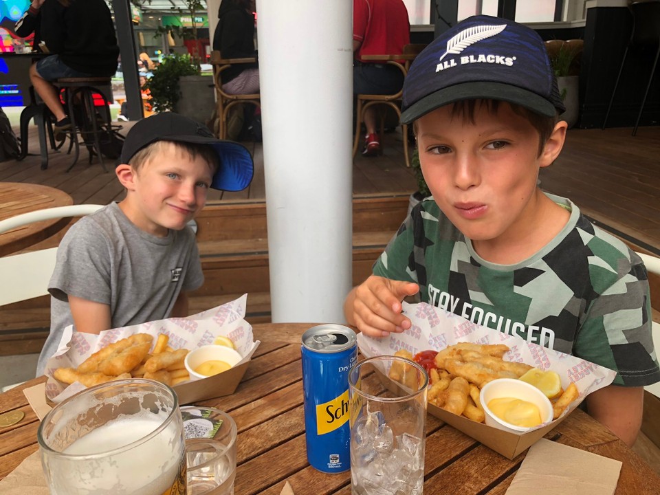 Neuseeland - Auckland - Sehr frische Fish & Chips