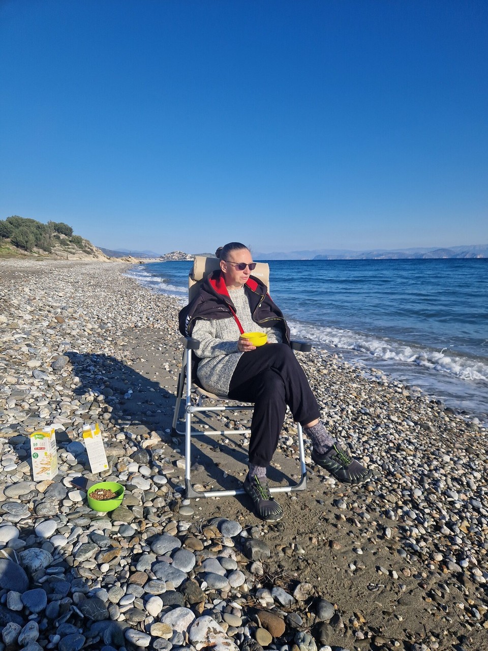 Griechenland - Fokiano - Frühstück gibt’s heute direkt am Meer