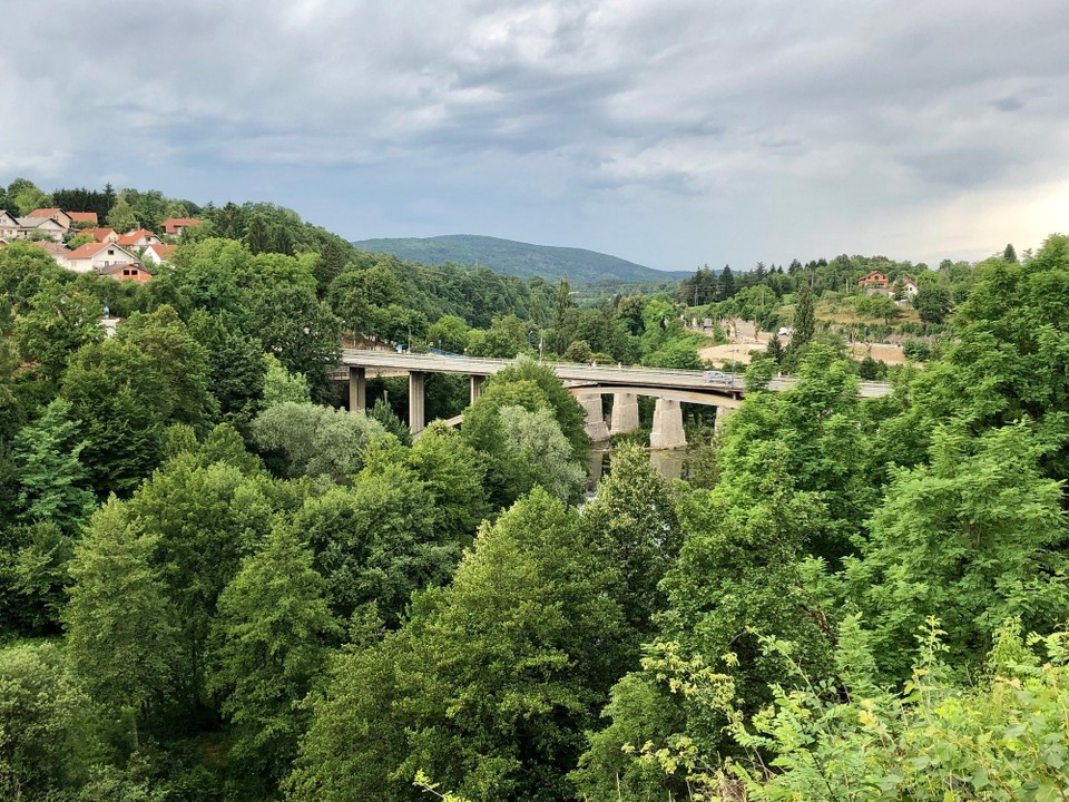 Kroatien - Slunj - Sluni Blick vom Amber Restaurant