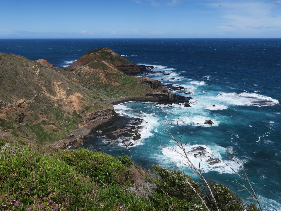 Australia - Wilsons Promontory - Cap schank, la ou la baie de Melbourne rejoint l'océan