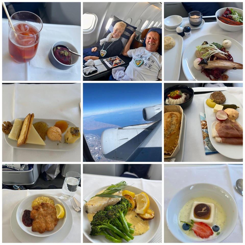 Deutschland - Frankfurt am Main - Volles Verwöhn Programm bei der Lufthansa 
Also verhungern ist nicht! Business Flug hat sich voll gelohnt!