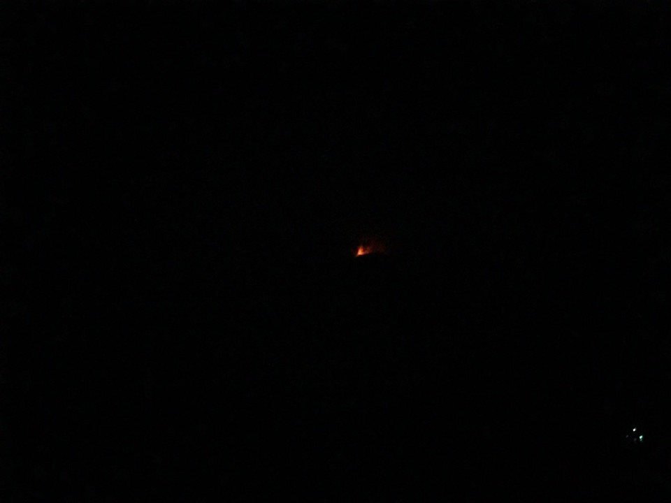 Italy - Lipari - Stromboli erupting