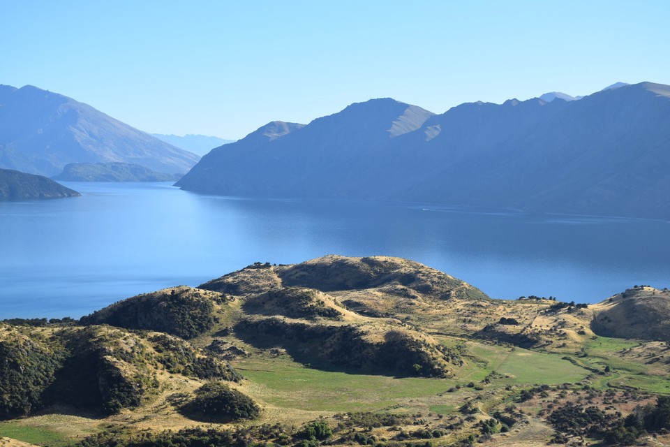 Neuseeland - Wanaka - Eine erste schöne Aussicht auf den Lake Wanaka