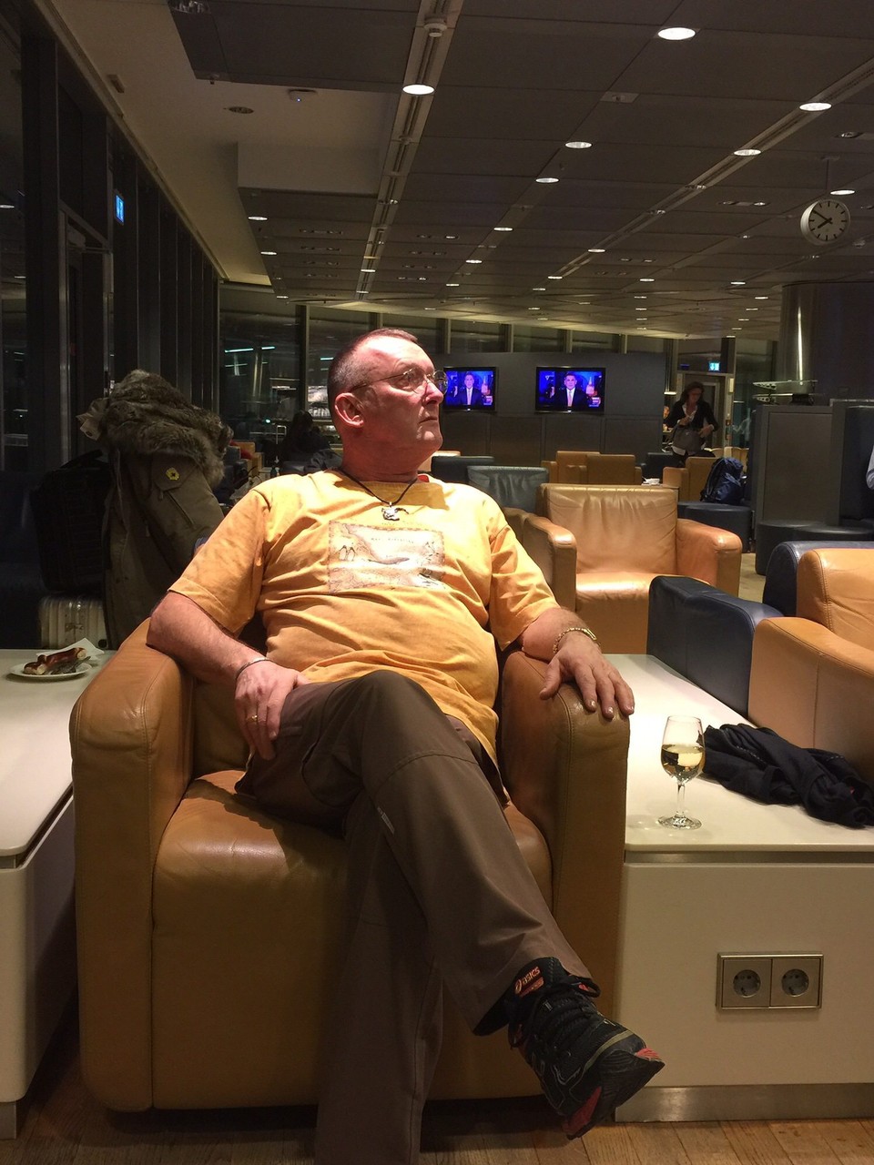 Deutschland - Frankfurt am Main - Lounge Frankfurt warten auf den Flieger nach Recife