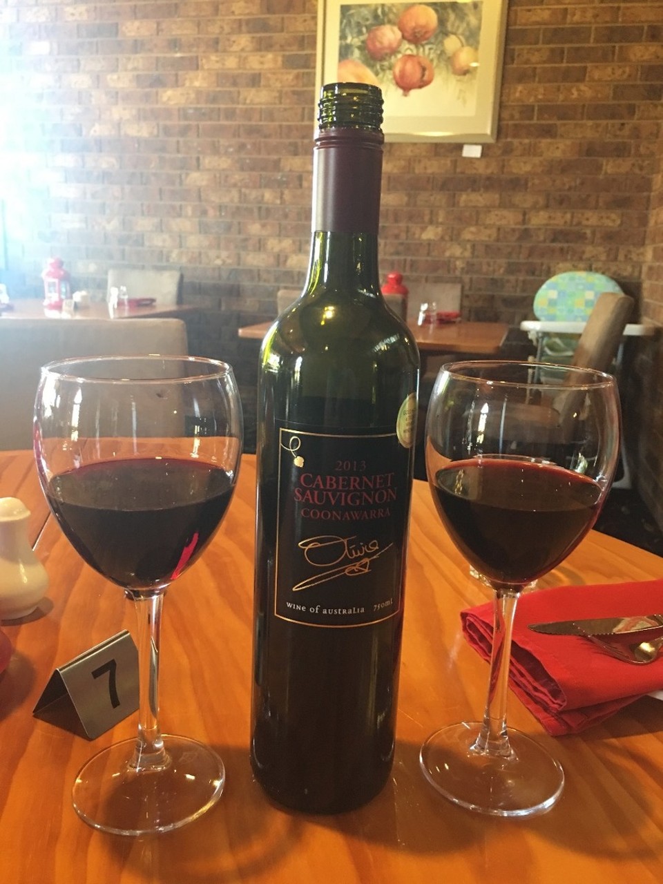 Australien - Coonawarra - übertrieben, finde ich