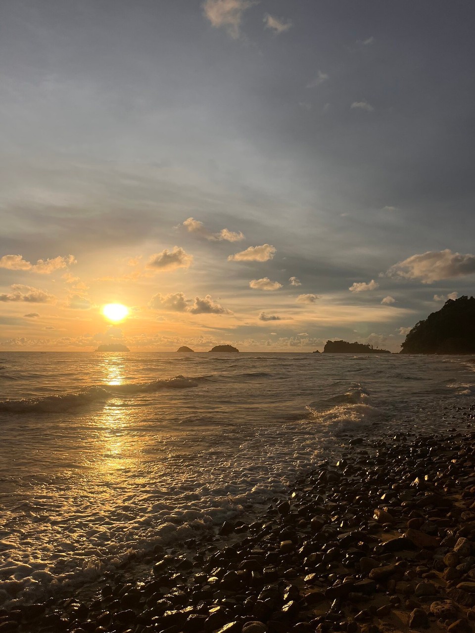 Thailand - Ko Chang District - Sunset at a beach bar and a couple Changs 